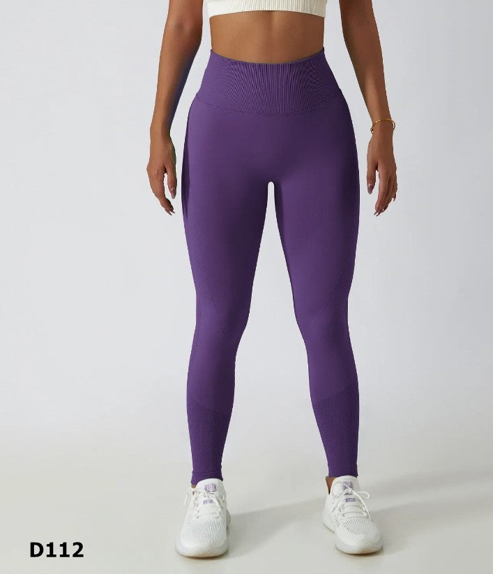 Leggings push up a prueba de sentadilla color morado