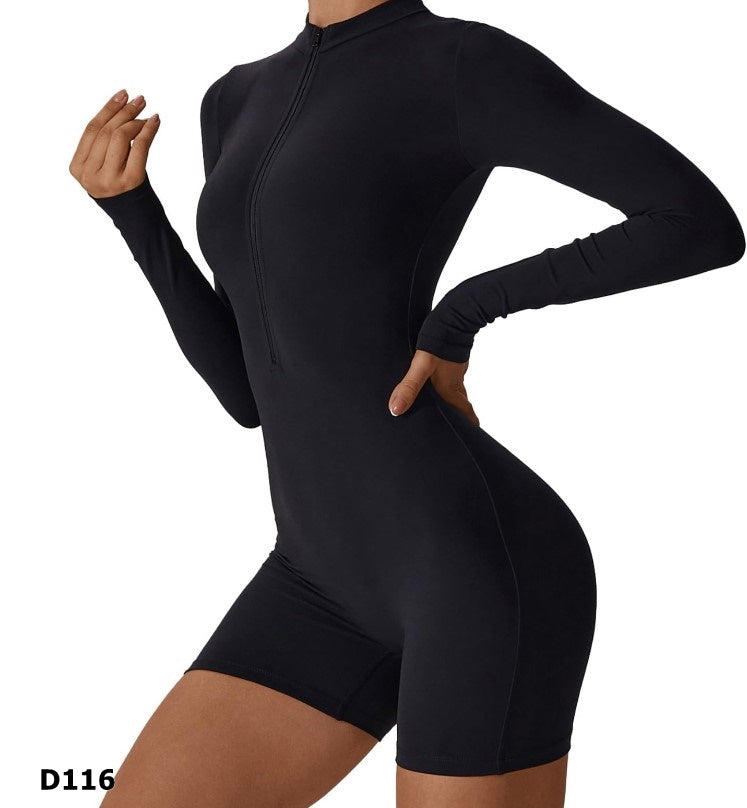 Jumpsuit deportivo color rosa y negro