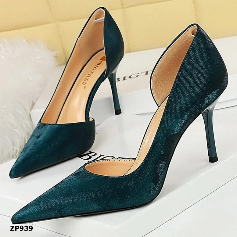 Zapato de tacón alto color azul