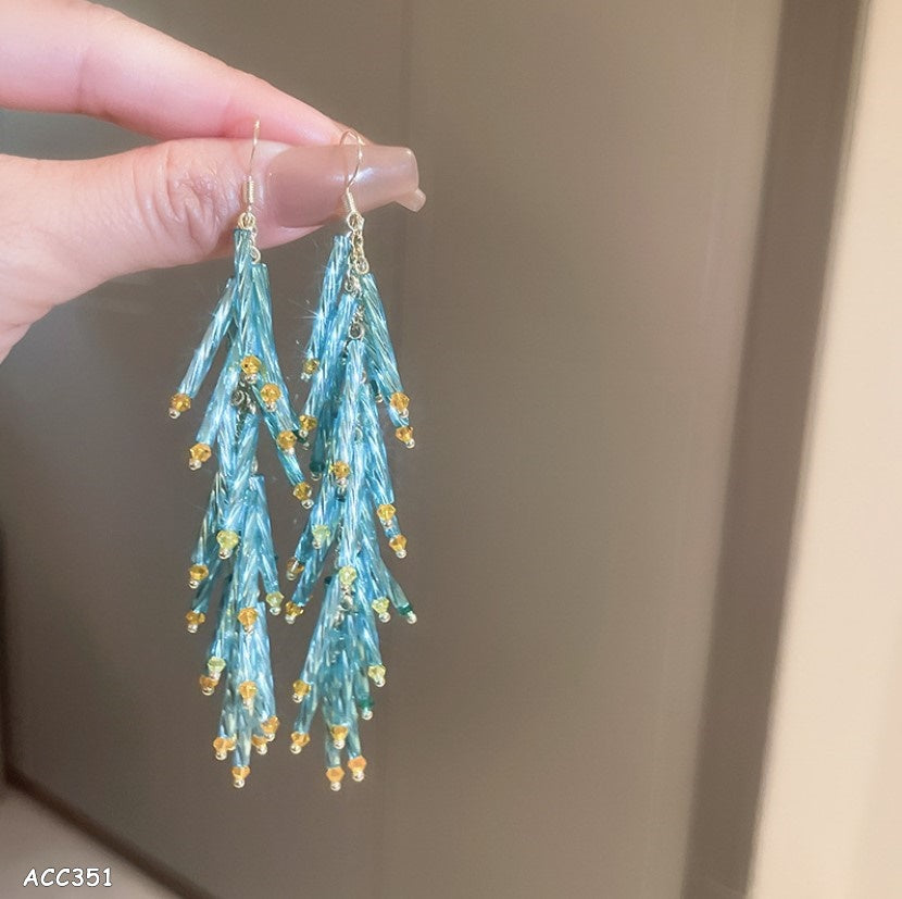 Aretes de acero inoxidable tassel