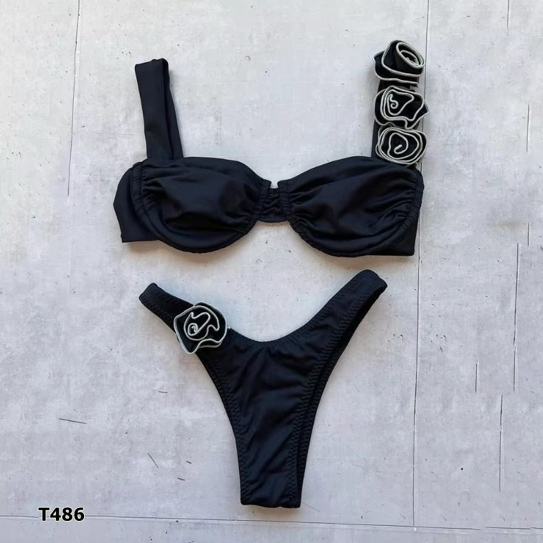 Traje de baño 2 piezas color negro