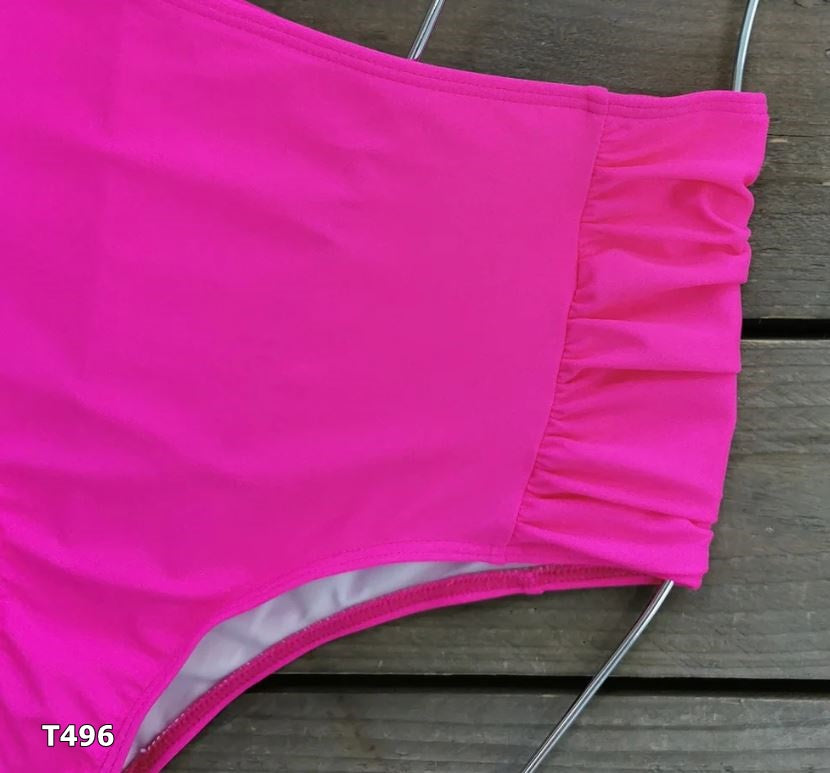 Traje de baño 2 piezas color rosa