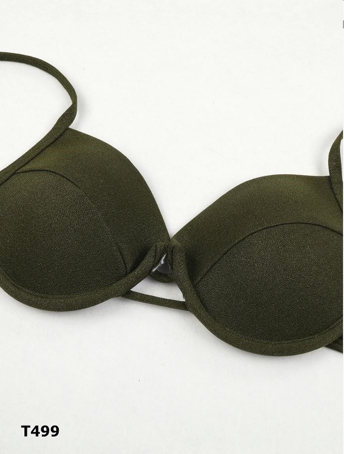 Traje de baño 3 piezas con salida de baño luxury color verde