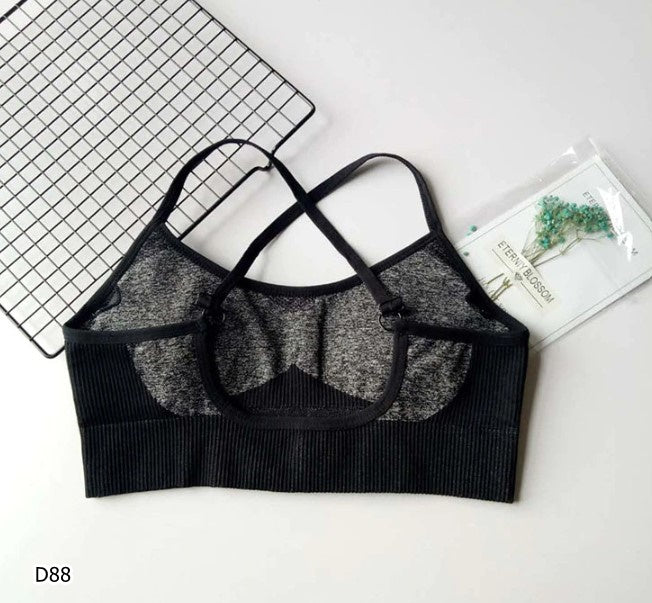 Set deportivo 2 piezas leggings y top color gris con negro
