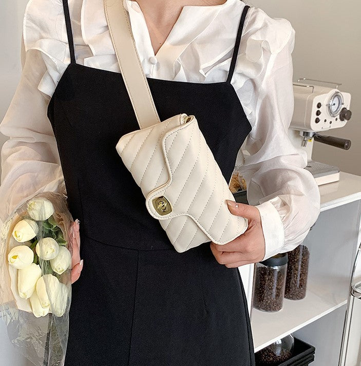 Bolso de mano, crossbody y shoulderbag color rosado y blanco