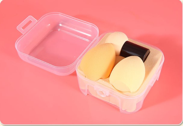 Set de esponjas para maquillaje color amarillo
