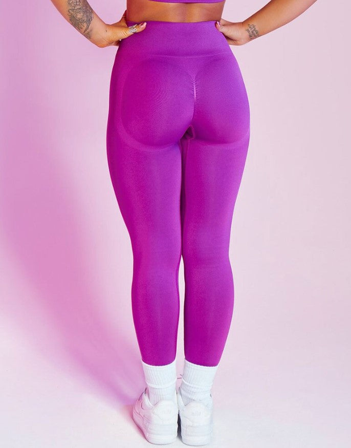 Leggings de cintura alta (a prueba de sentadillas) color morado