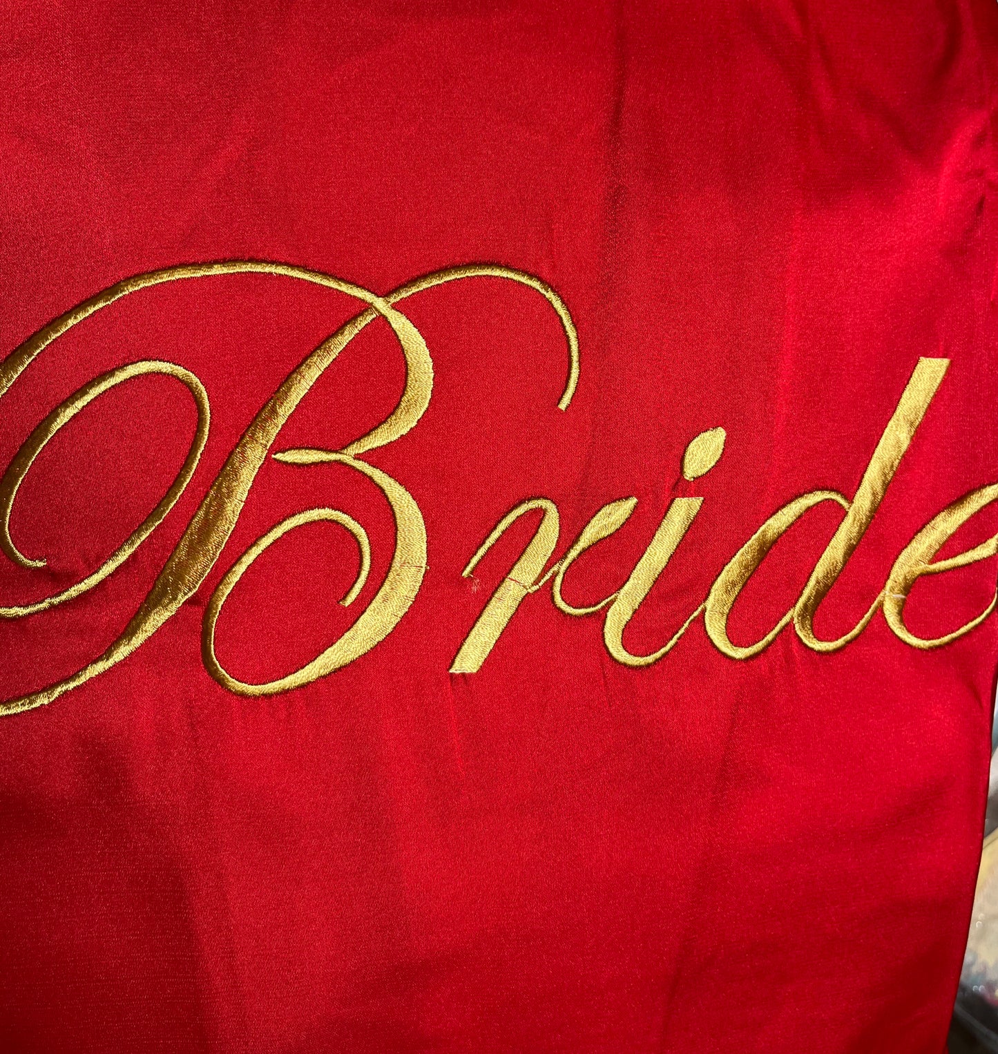 Bata roja manga larga bride