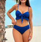 Traje de baño 3 piezas color azul