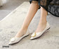 Zapato bajo flat color blanco y negro