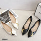 Zapato bajo flat color blanco y negro
