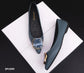 Zapato bajo flat color azul