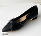Zapato tacón bajo cuadrado color negro