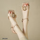 Sandalia de plataforma alto color beige